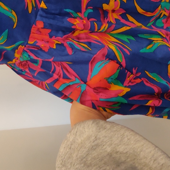 J Crew, Squareneck midi dress, Ruffles Brilliant Blue Dark Peo, Boho Size 6 - Picture 8 of 16